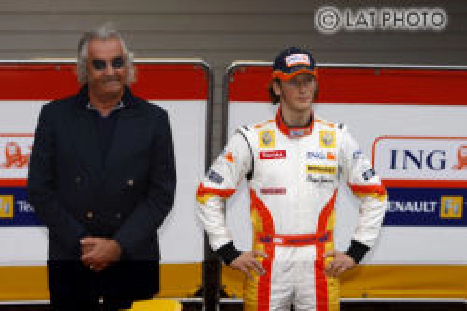 Romain Grosjean racing in GP2 with Barwa Addax Team