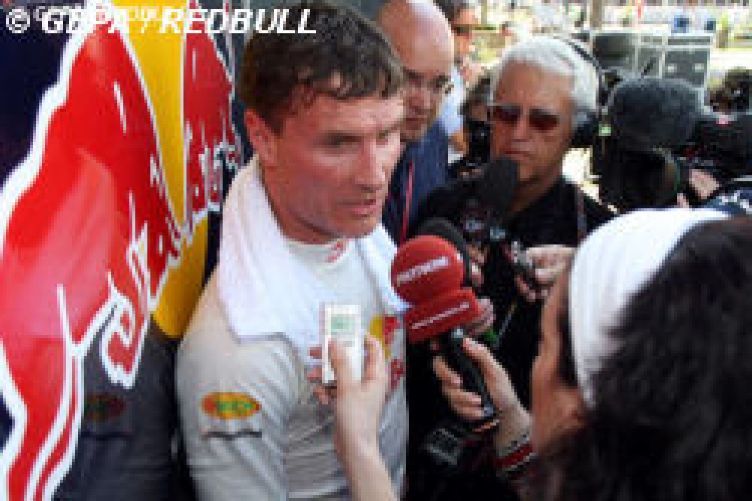 Karen Minier pregnant with David Coulthard
