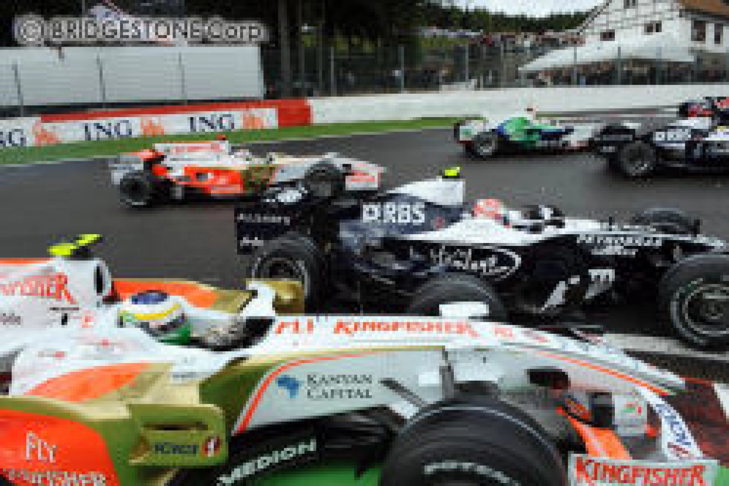 Campos racing in 2010 under the name Hispania