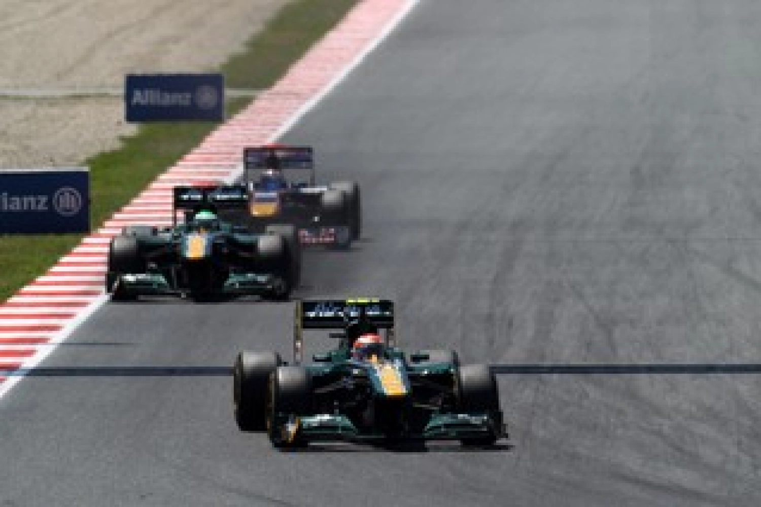Sunday: Satisfaction for Team Lotus which is ahead of the Saubers
