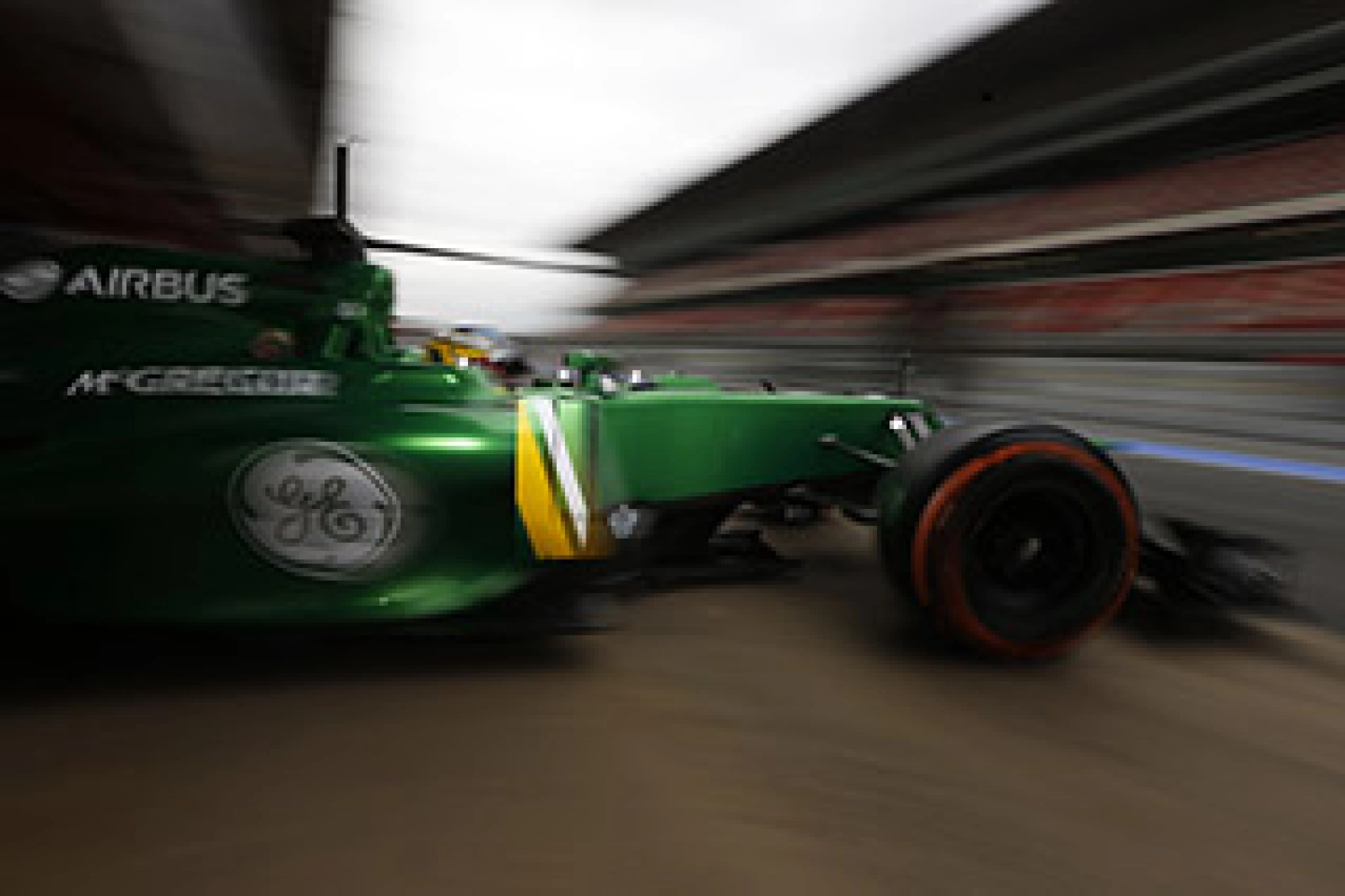 Friday: Pic and Van der Garde juggled with the tires at Caterham