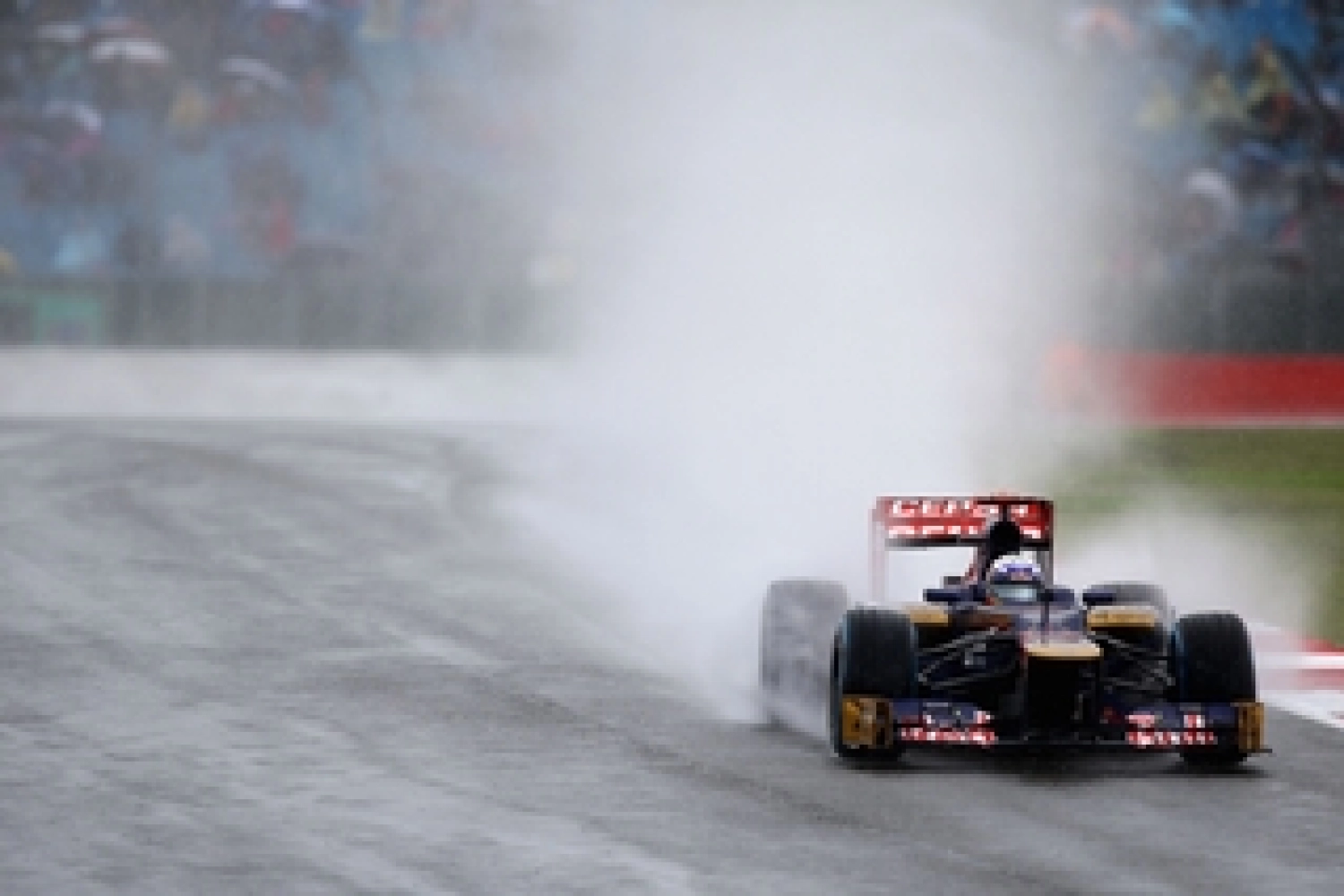 Friday: The Toro Rosso seems to perform well in the rain