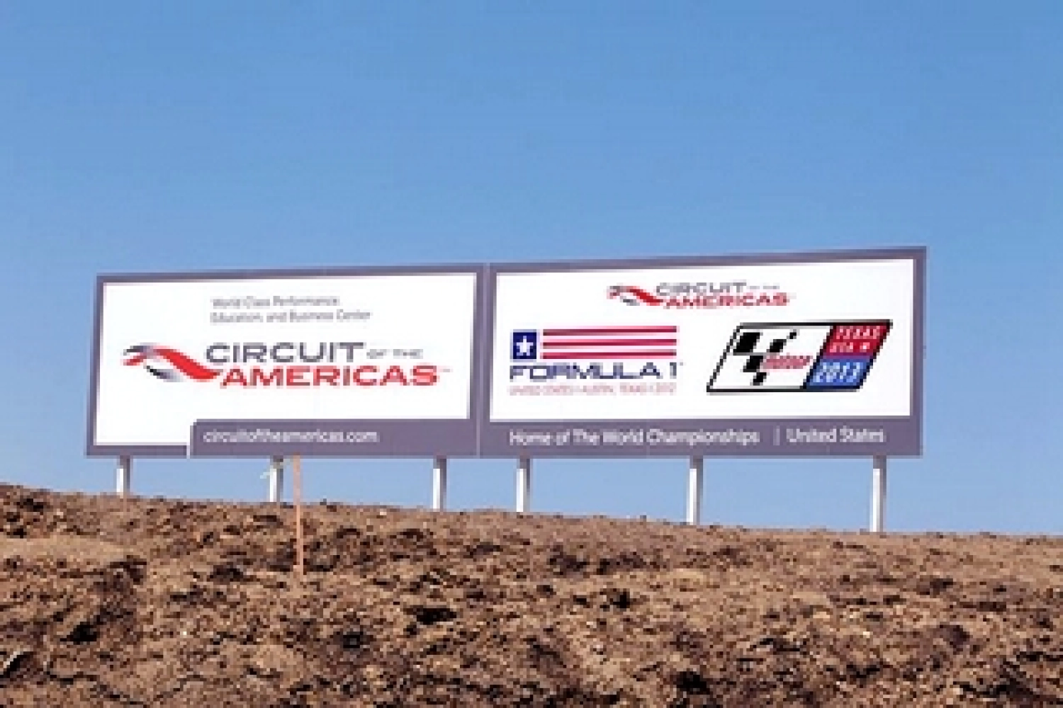 Construction of the Austin circuit suspended