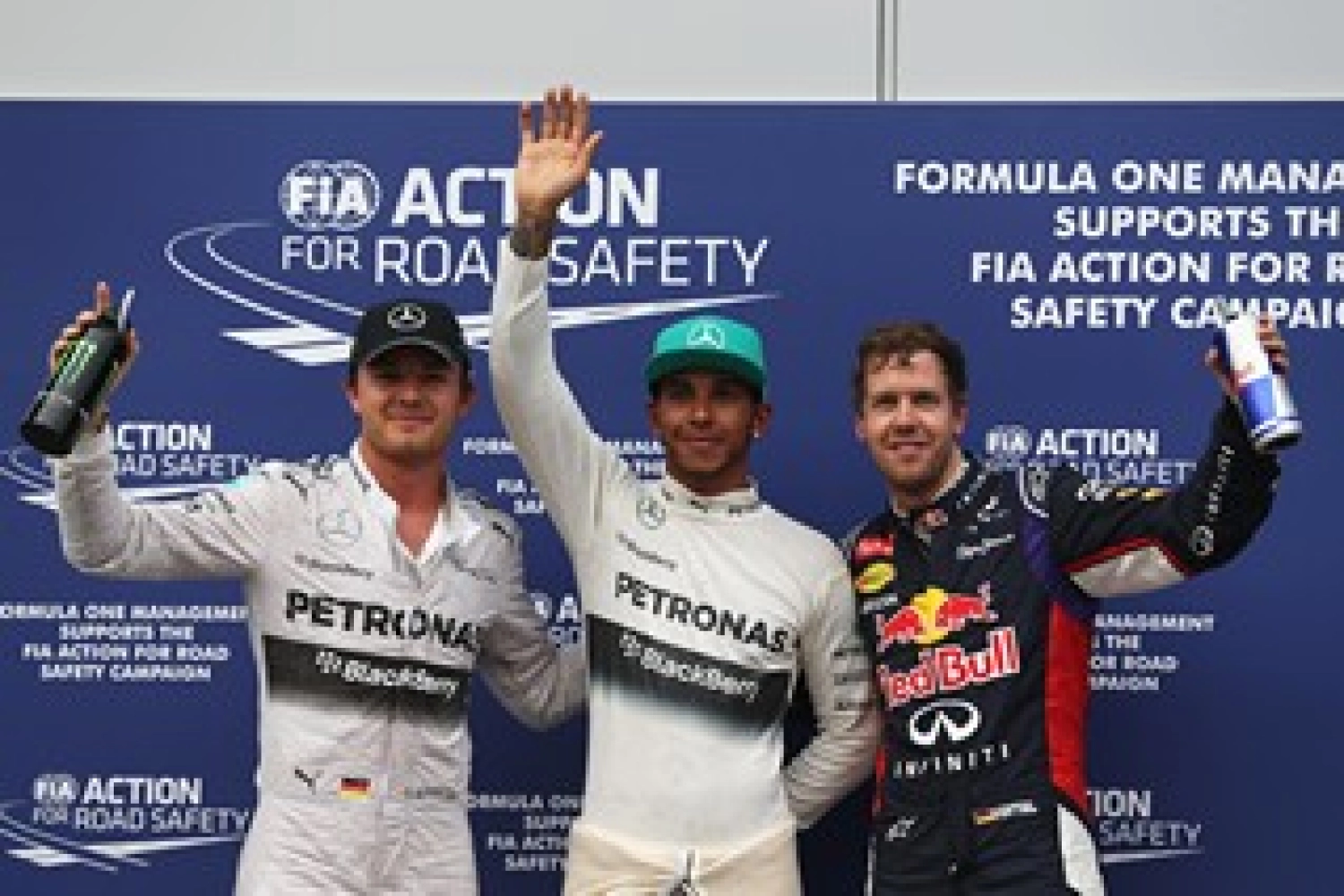 Little skit between Vettel and Rosberg in press conference