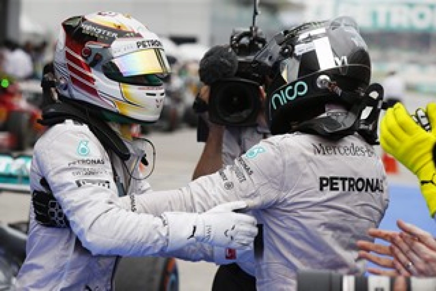 Sunday: Hamilton and Rosberg secure the one-two finish for Mercedes