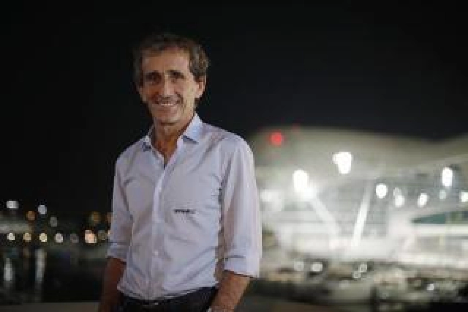 Alain Prost at the wheel of a Red Bull in Silverstone!