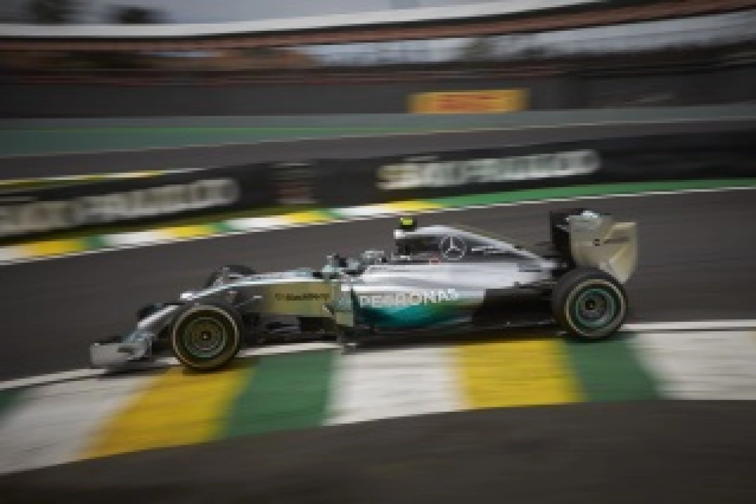 Mercedes drivers dominate the top spots after the trials in Brazil