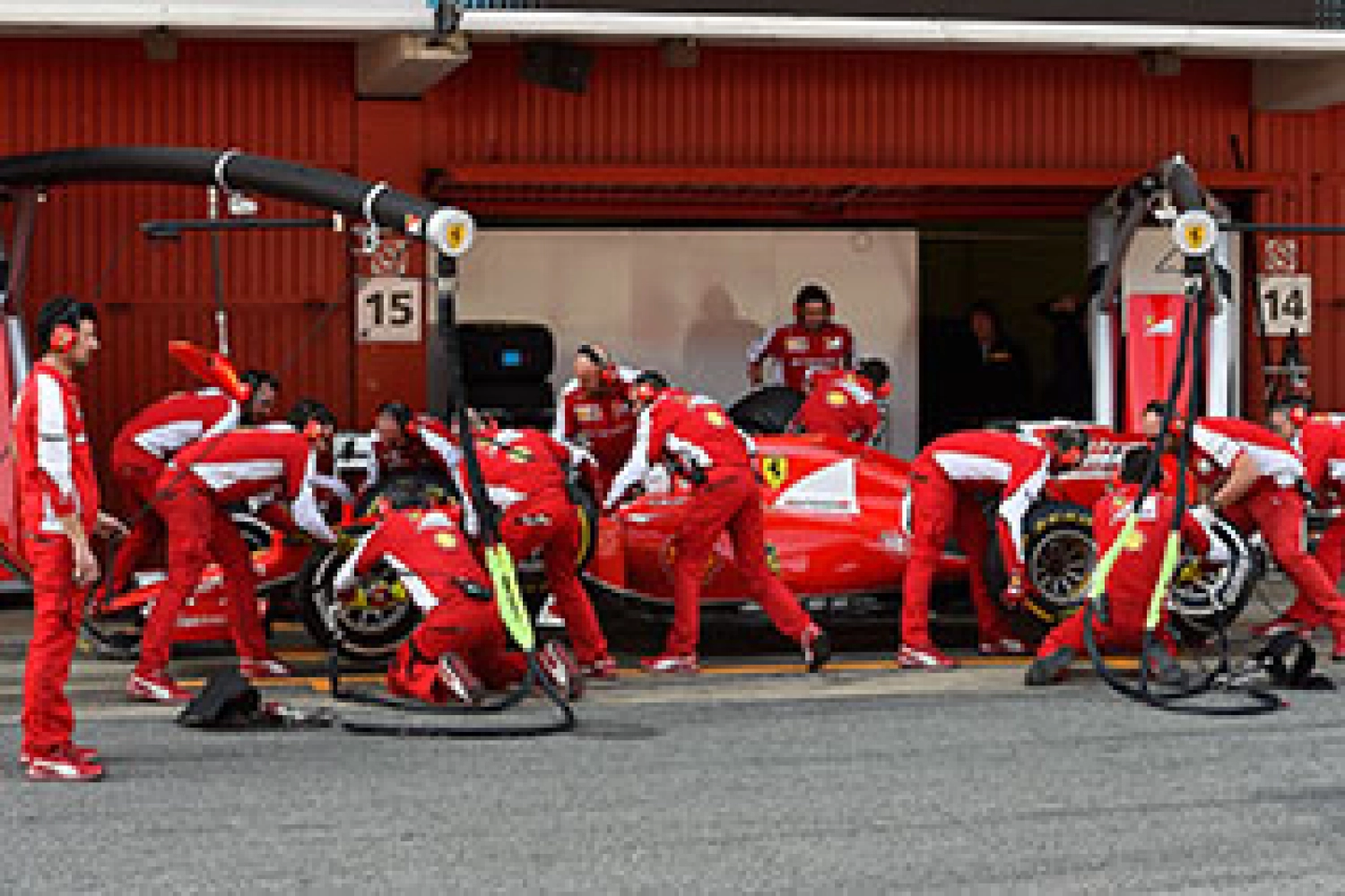 Vettel concludes his first winter in red