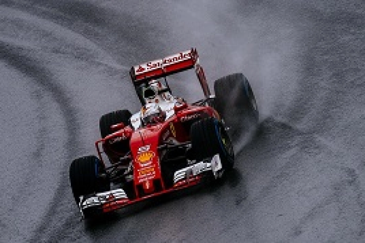 Sebastian Vettel, Ferrari’s only survivor in Brazil