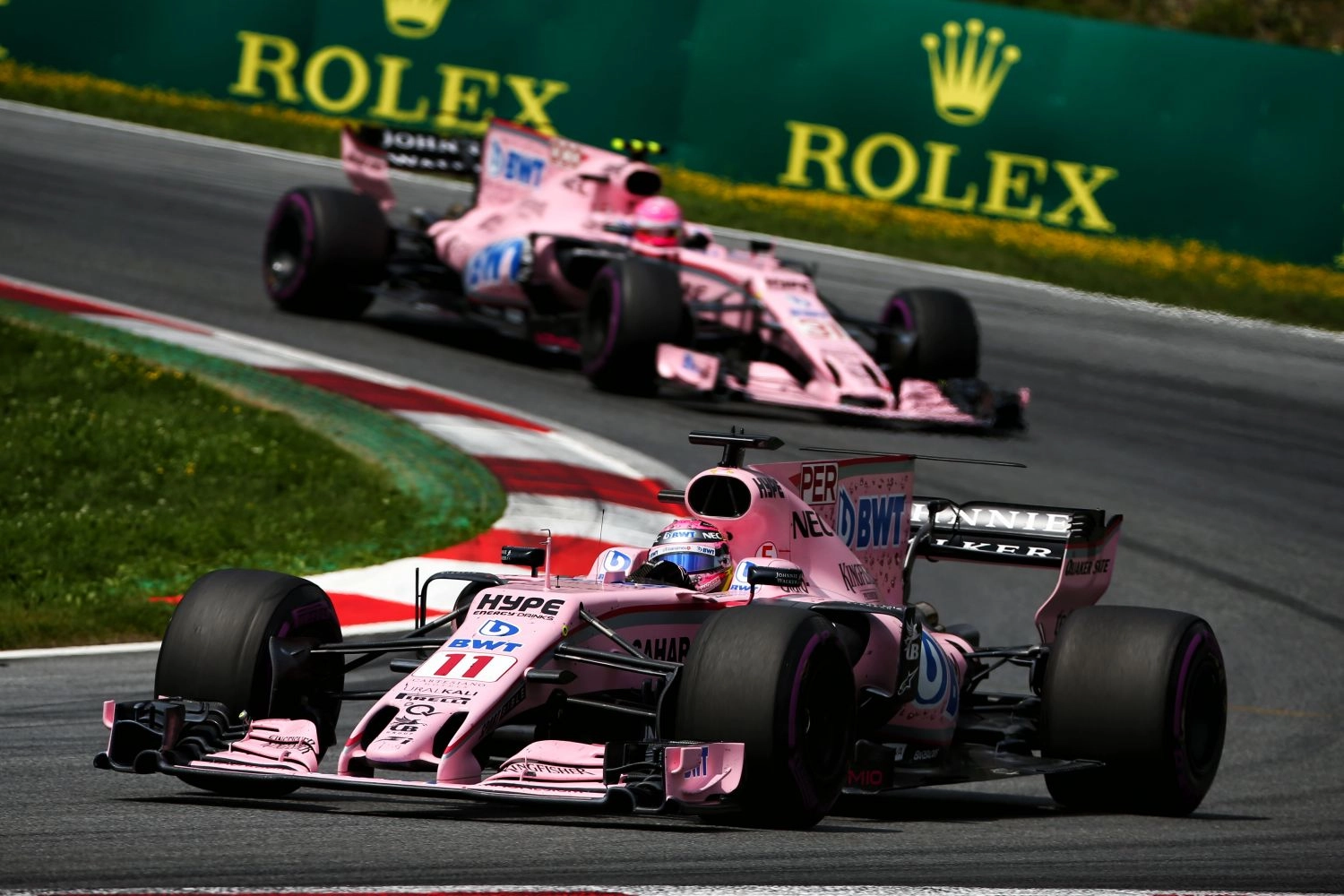“We should have been ahead of the Renault today,” declare Pérez and Ocon