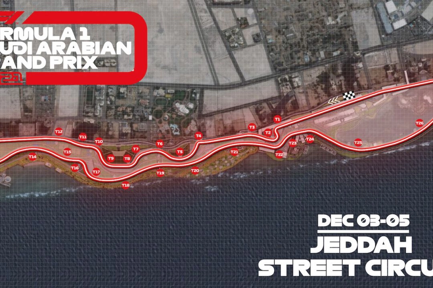 Formula 1 presents the Saudi Arabian Grand Prix circuit