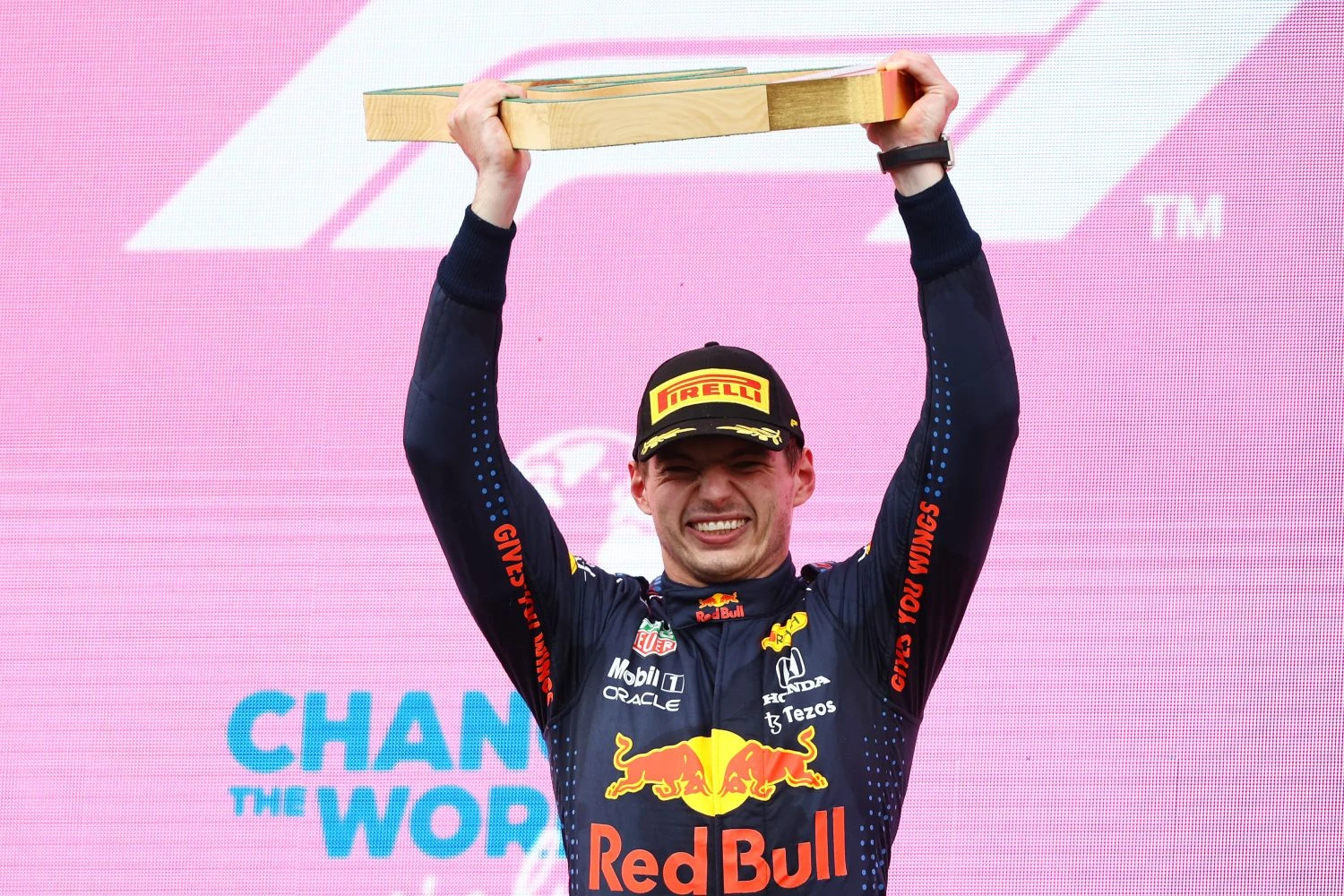 The race direction has reprimanded Verstappen for his celebration