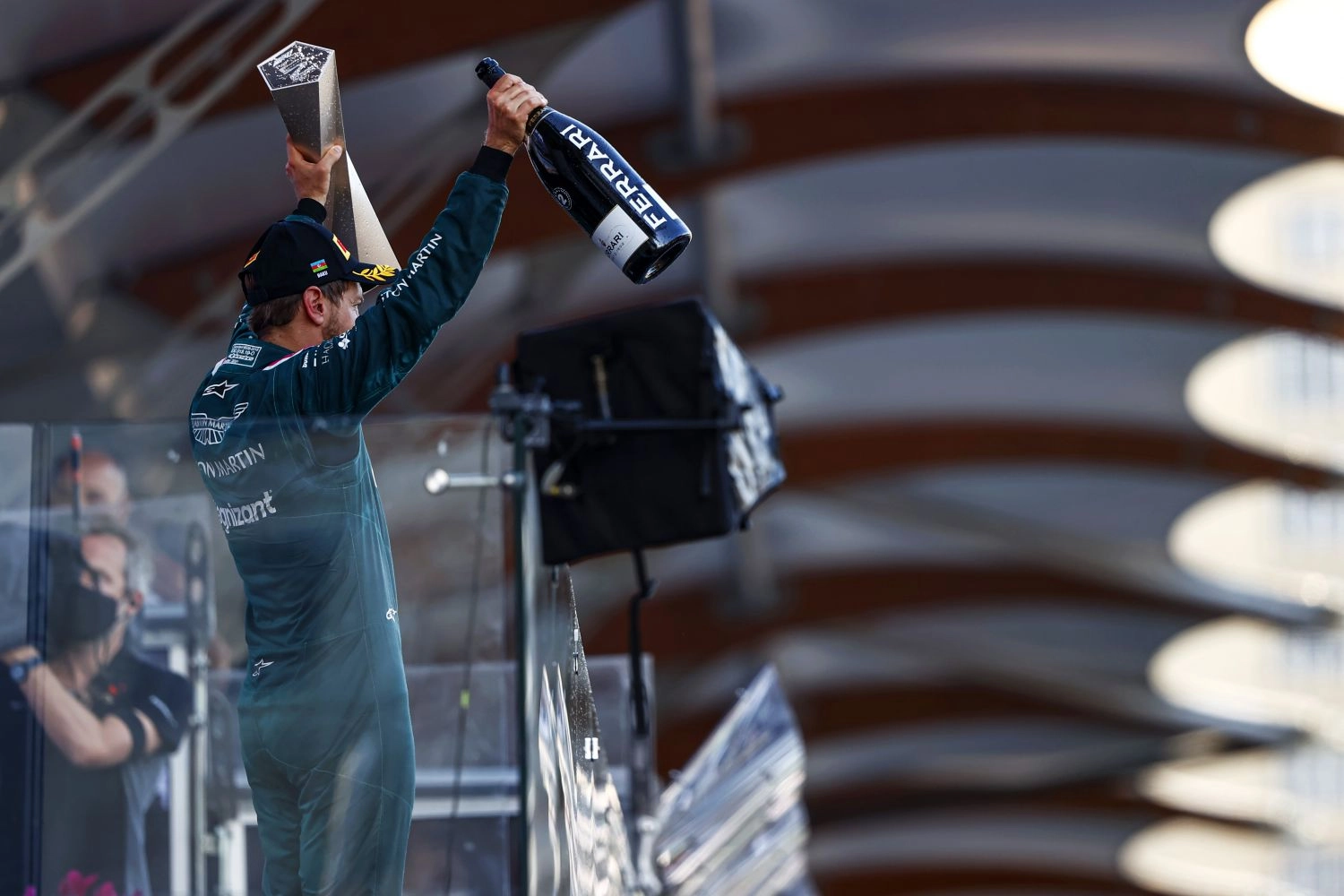 Sebastian Vettel voted driver of the day in Baku
