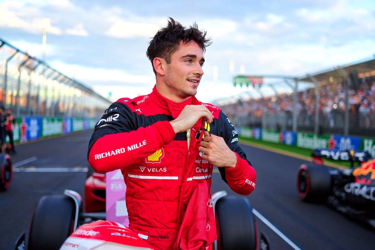 Charles Leclerc achieves a hat trick in Melbourne!