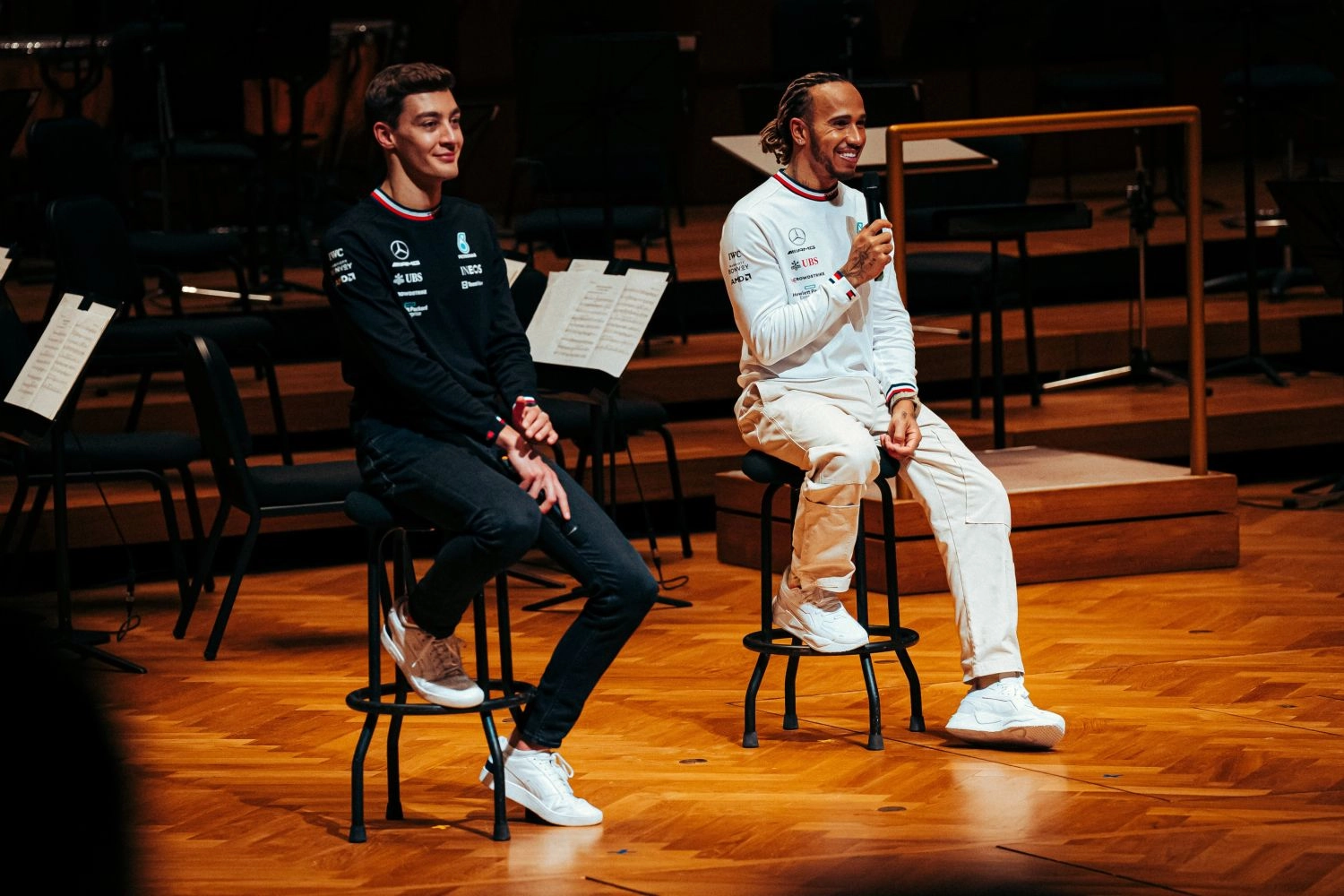 Hamilton and Russell have confidence in their team to make the car evolve