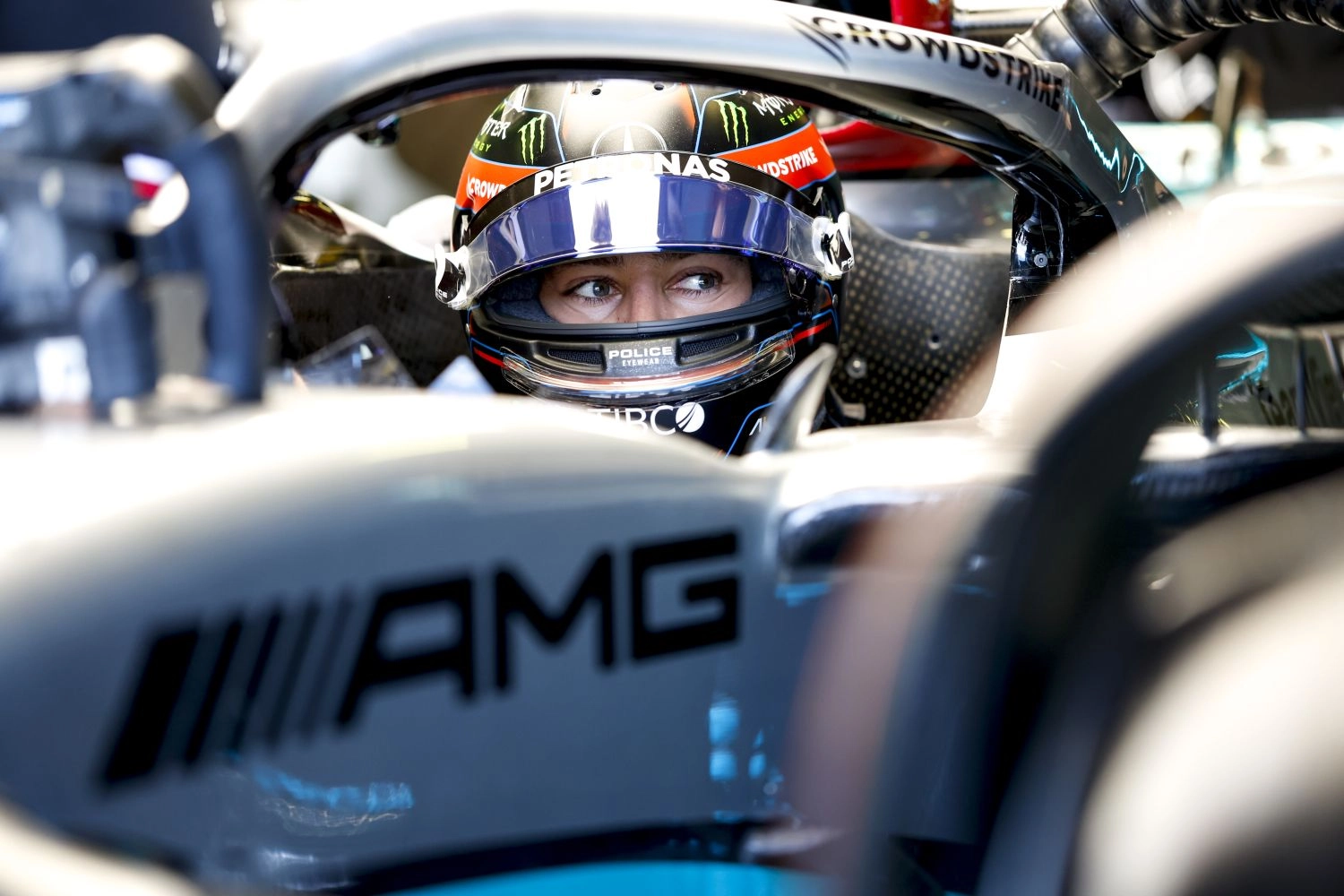 Russell doesn’t see Mercedes climbing up the rankings in Baku