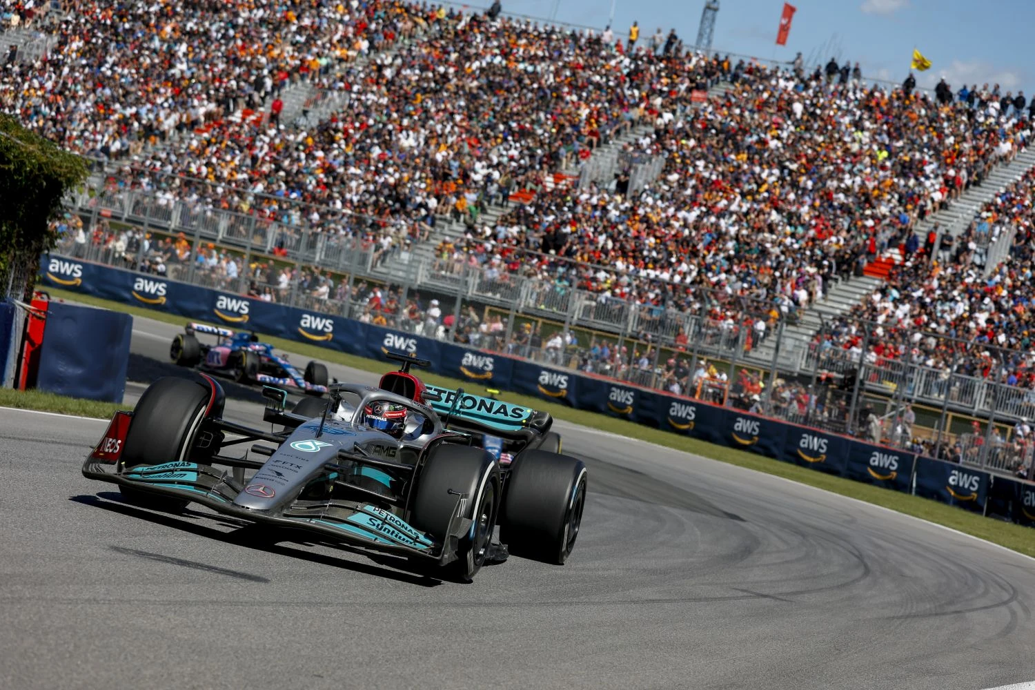 Mercedes hasn’t progressed as much as that for George Russell