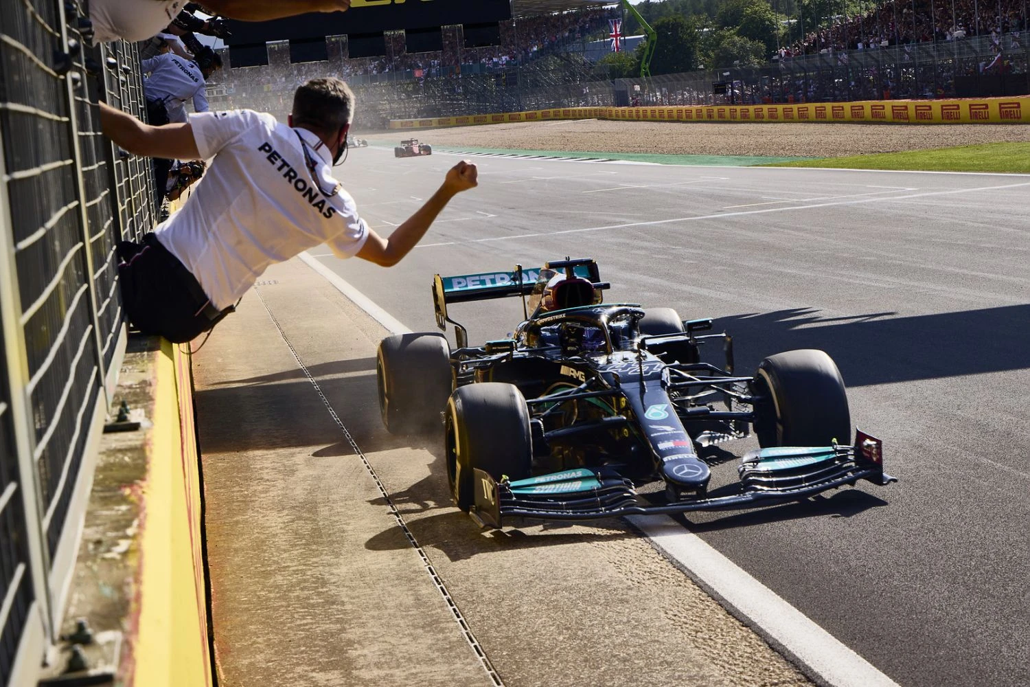 Mercedes believes that the red flag saved Hamilton from retirement