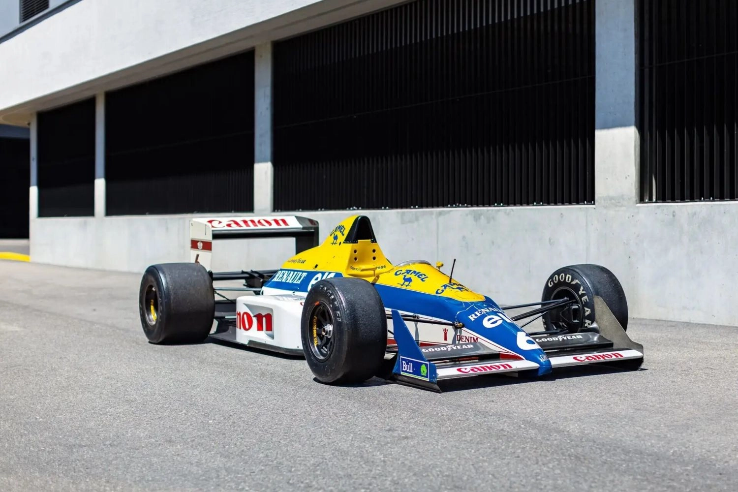 The 1989 Williams-Renault FW12C will be auctioned this weekend in Switzerland