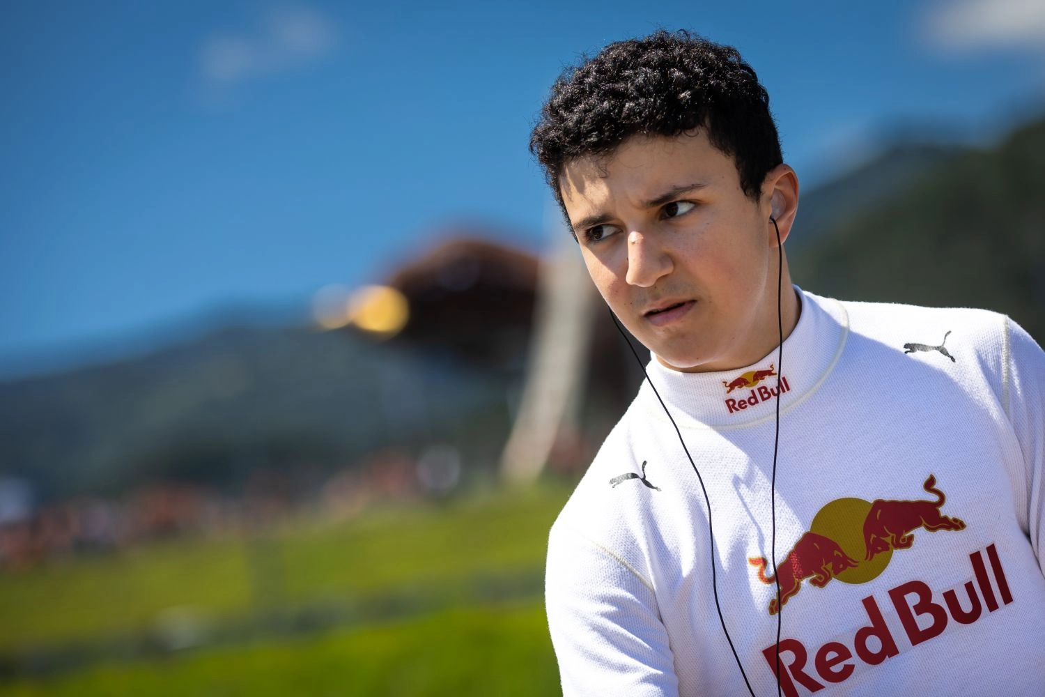 Isack Hadjar in Formula 2 this season