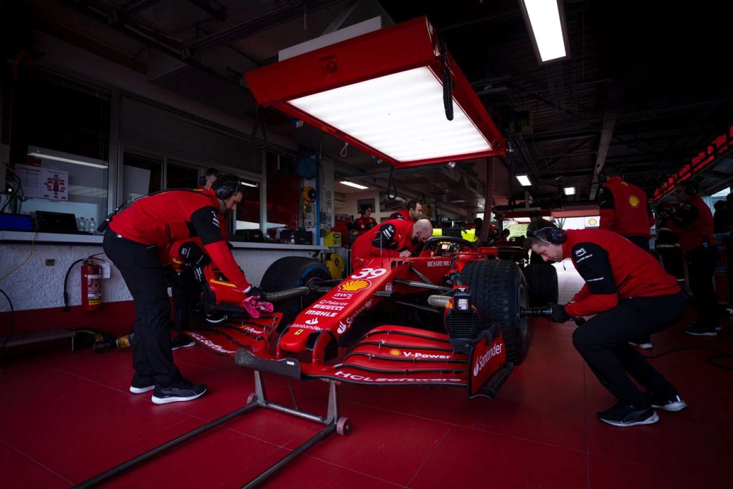 The Ferrari drivers training at Fiorano