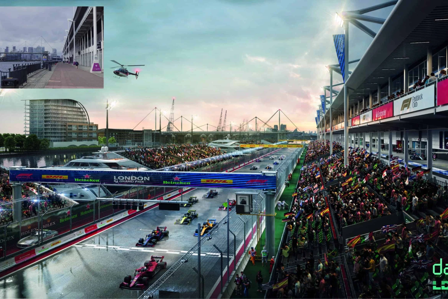 Negotiations are underway to host a race circuit in London at the Docks