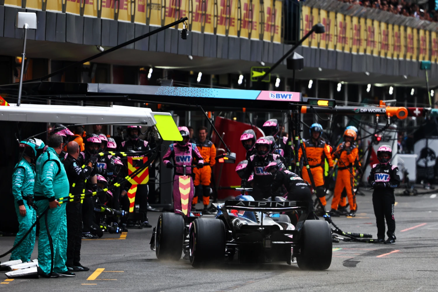 Esteban Ocon set a record with his tires in Baku
