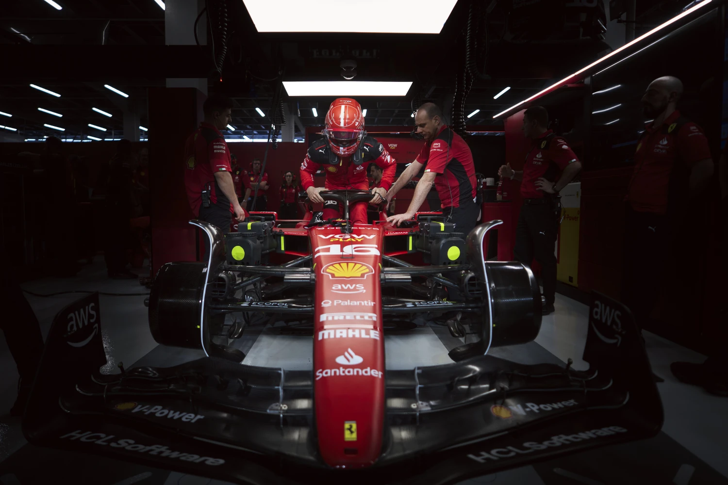 Ferrari modified its exhaust outlet before the free practice session
