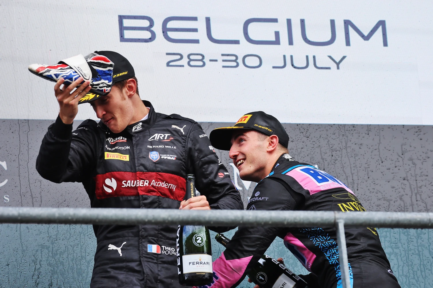 Théo Pourchaire’s reactions after winning the F2 title