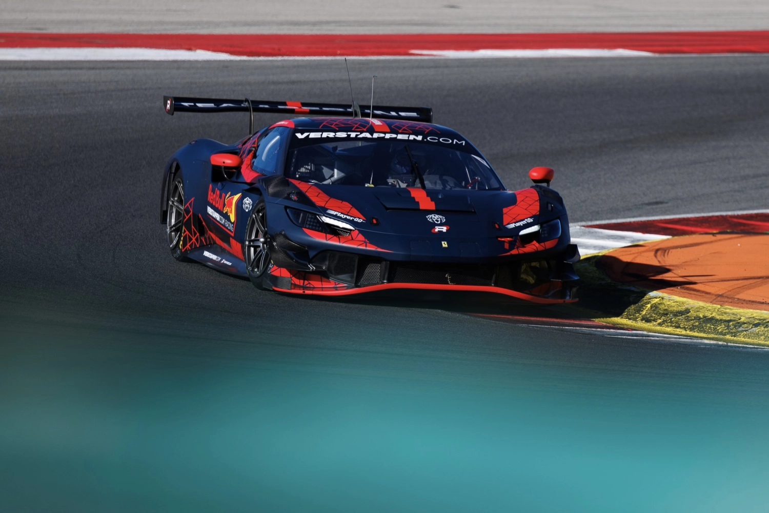 Verstappen drove a Ferrari