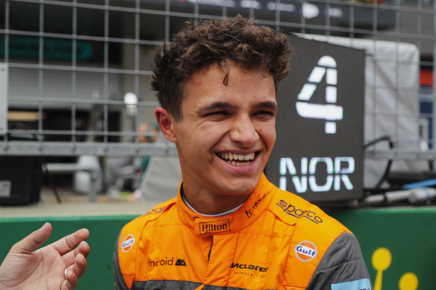 Lando Norris invited to the Parc des Princes by Paris Saint Germain