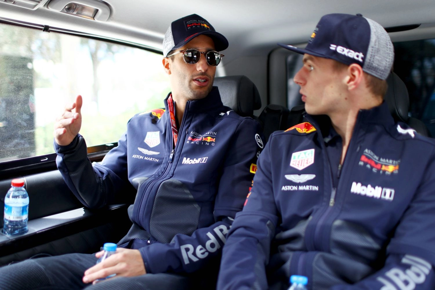 Max Verstappen and Daniel Ricciardo “collided” during a karting race organized by Honda
