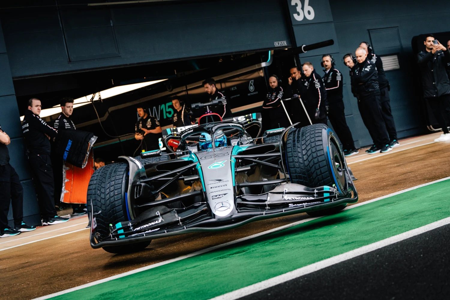 The new McLarens, Mercedes and Ferraris were on the track this Wednesday