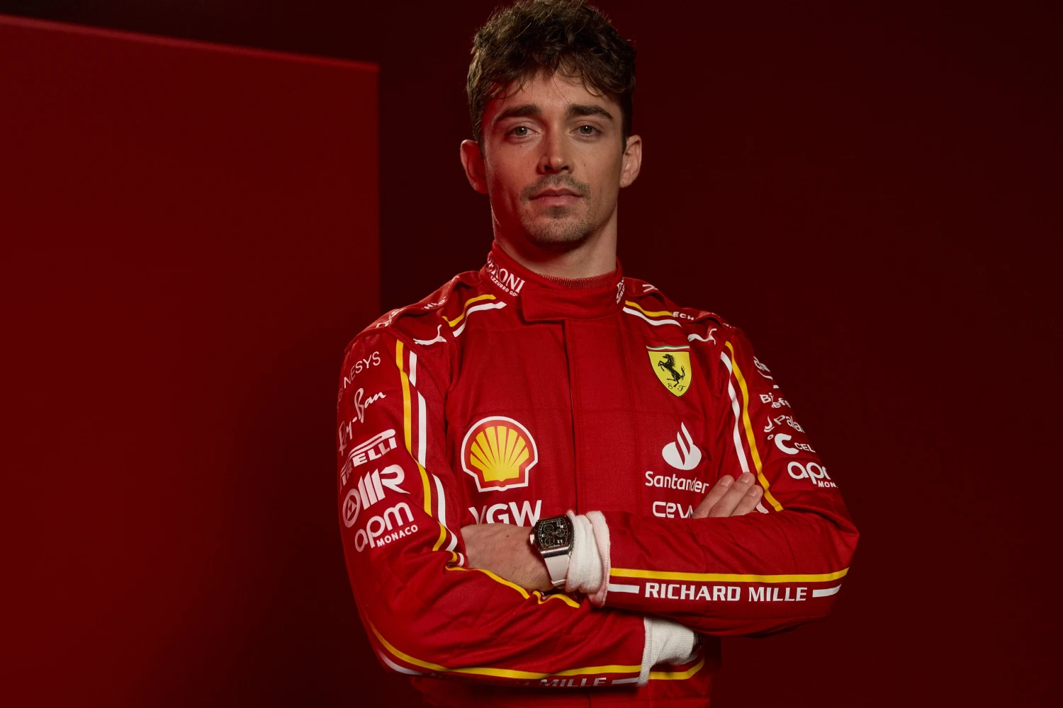 Ferrari releases images of the drivers’ suits for 2024, and white is back