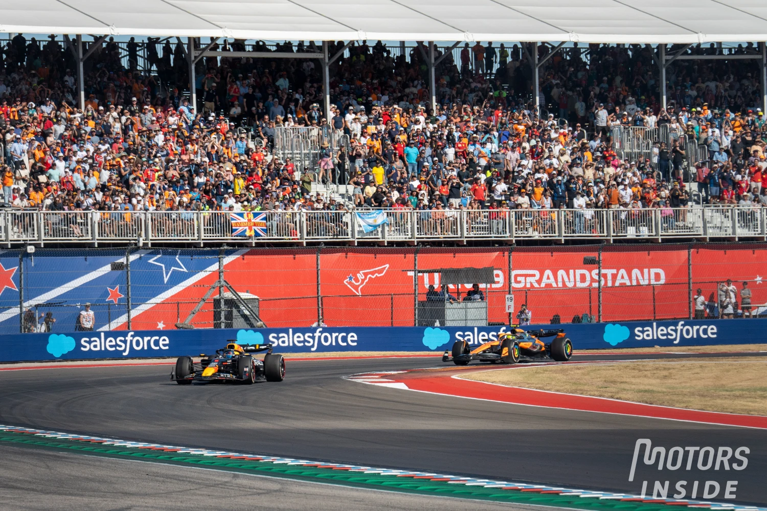 Verstappen on his battle with Norris: « I tried everything to keep him behind (e)
