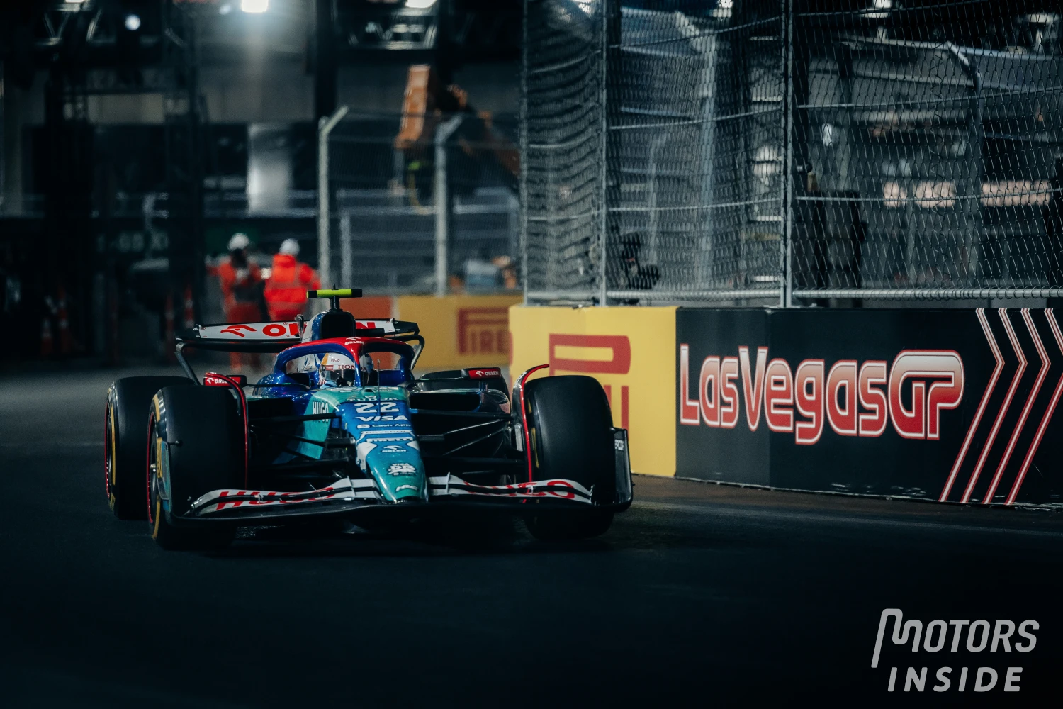 The official starting grid of the F1 Grand Prix of Las Vegas 2024
