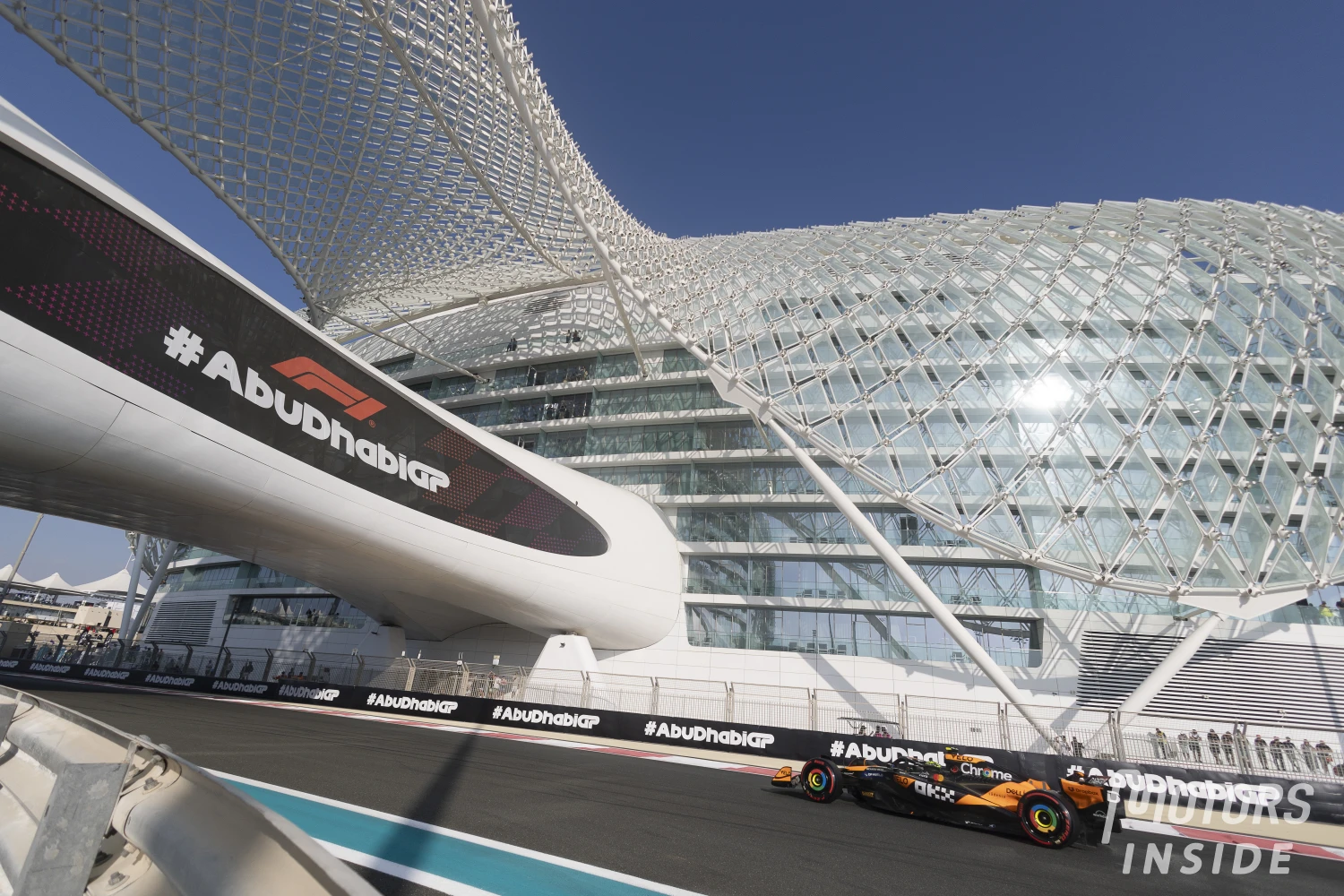 Penalty rain at the start of the Abu Dhabi Grand Prix