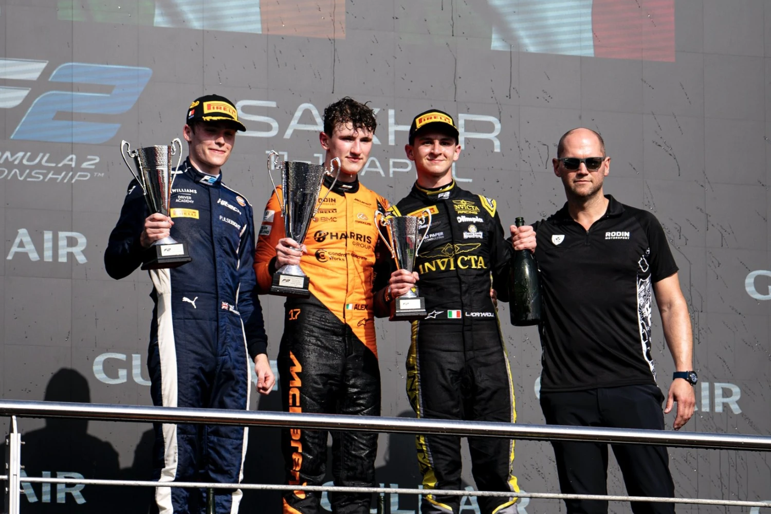 Bahrain F2 Grand Prix: rookie Alex Dunne wins first race on 2nd weekend
