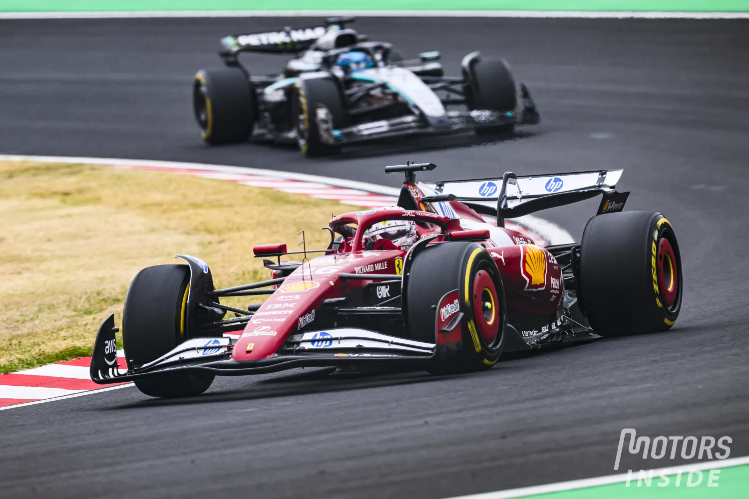 Hamilton reports an underperforming component on his Ferrari