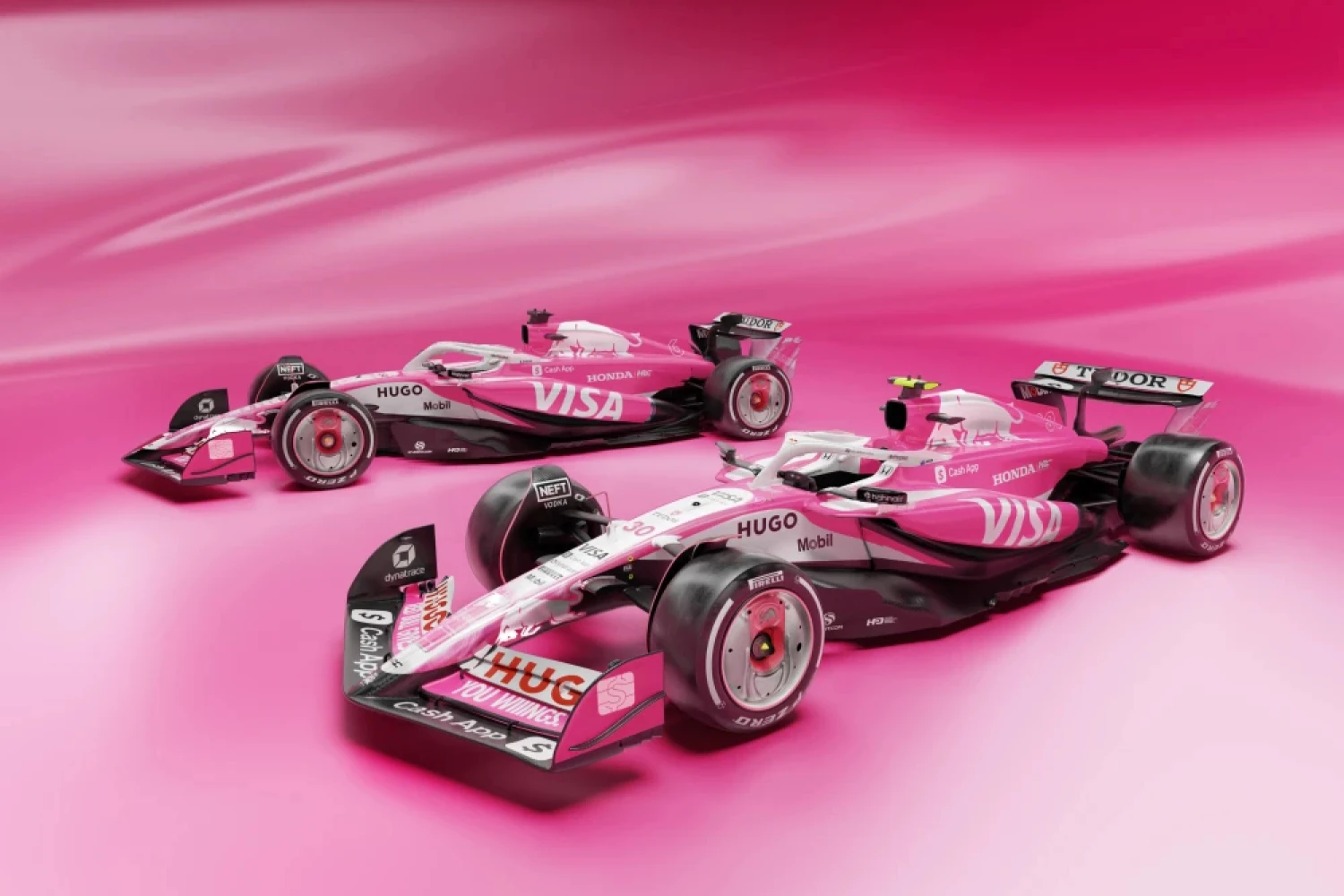 A magenta livery for Racing Bulls in Miami