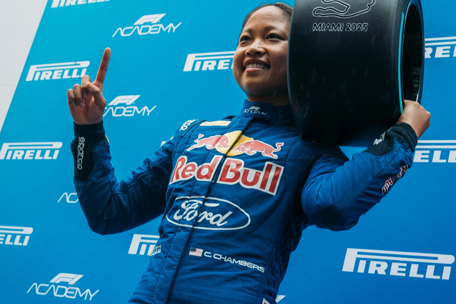 Chloé Chambers in pole position in Miami