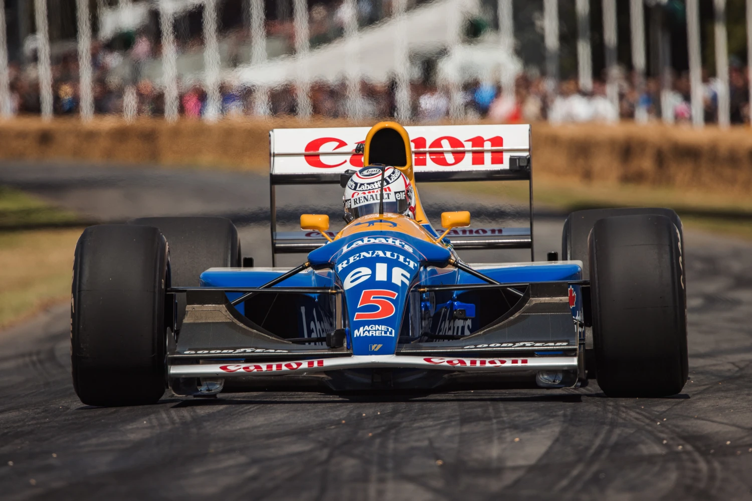 Nigel Mansell and the legendary Williams FW14B return to Goodwood in July