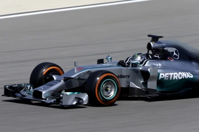 Nico Rosberg (Mercedes) on track with P Zero Orange hard tyres