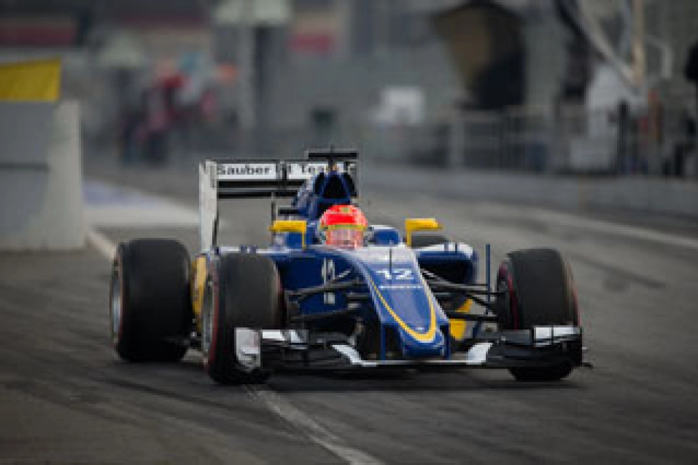 Felipe Nasr ce matin au volant de la Sauber