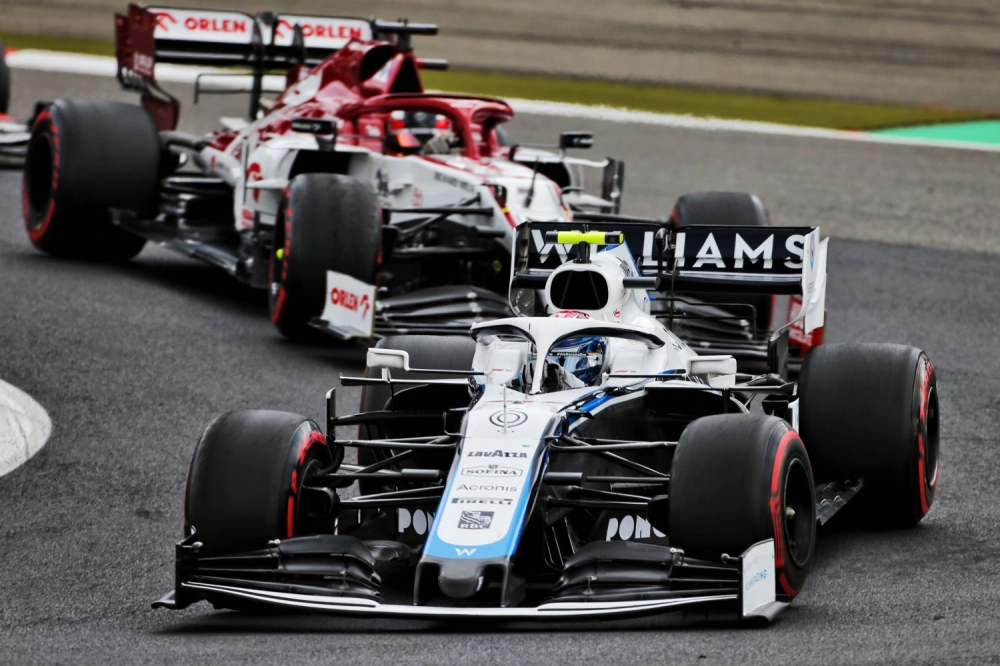 La Williams au Nurburgring en 2020 avec Latifi à son volant