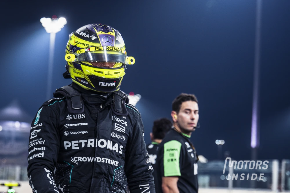 Pour sa dernière avec Mercedes, Lewis Hamilton n'a pas eu de réussite dans cette séance de qualifications à Abu Dhabi.
