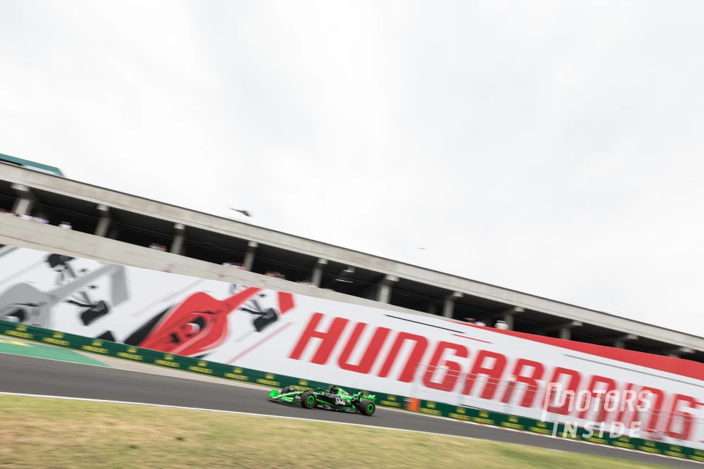 Action en piste au Hungaroring 2024.