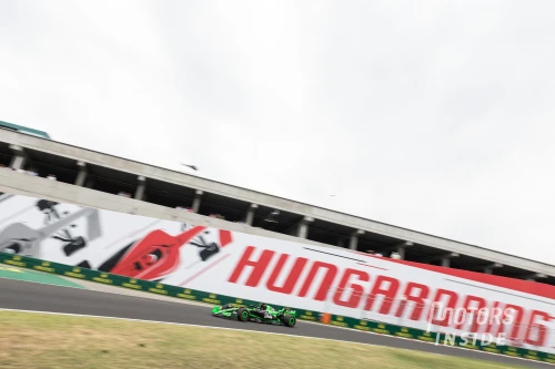 Action en piste au Hungaroring 2024.