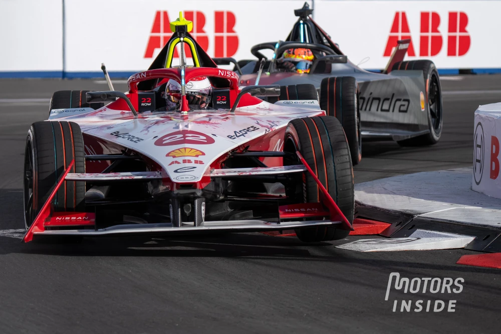Oliver Rowland lors du ePrix de Tokyo en 2024