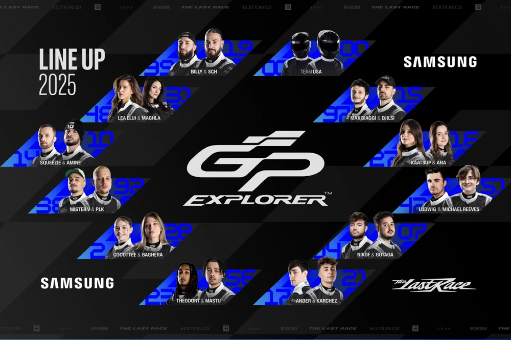 La line-up pour le GP Explorer 3.